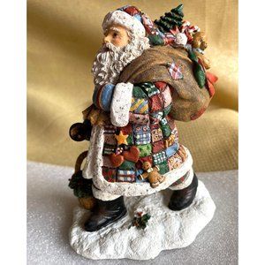 Patchwork Classic Santa 1999 Artwork of Susan Winget  Limited edition